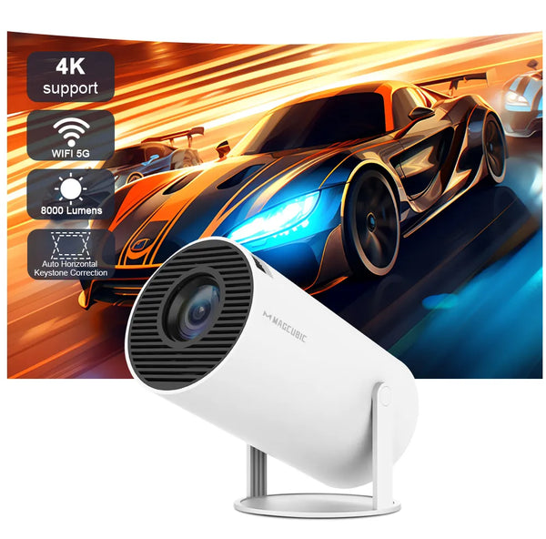 Magcubic Projector Android 11 4K 1280*720P HY300 Dual Wifi 200ANSI 180